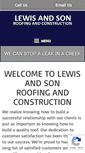 Mobile Screenshot of lewisandsonroofing-hsv.com